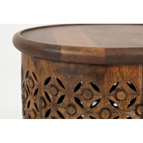 Birch Lane™ Colesburg Solid Wood Tray Top Drum End Table & Reviews